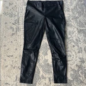Ann Taylor - size 2 - black faux leather pants